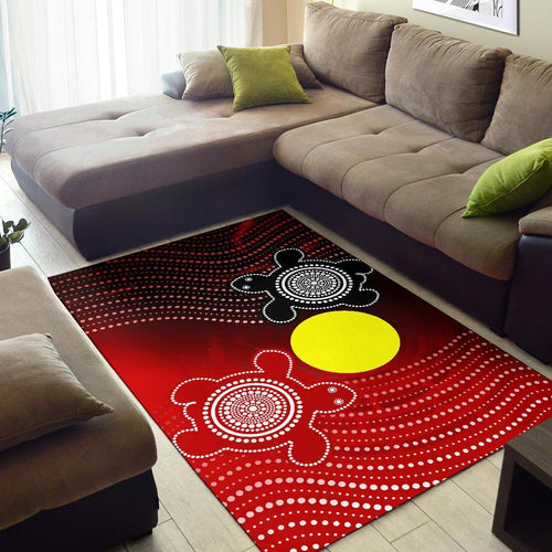 aboriginal-area-rug-indigenous-circle-dot-painting-style