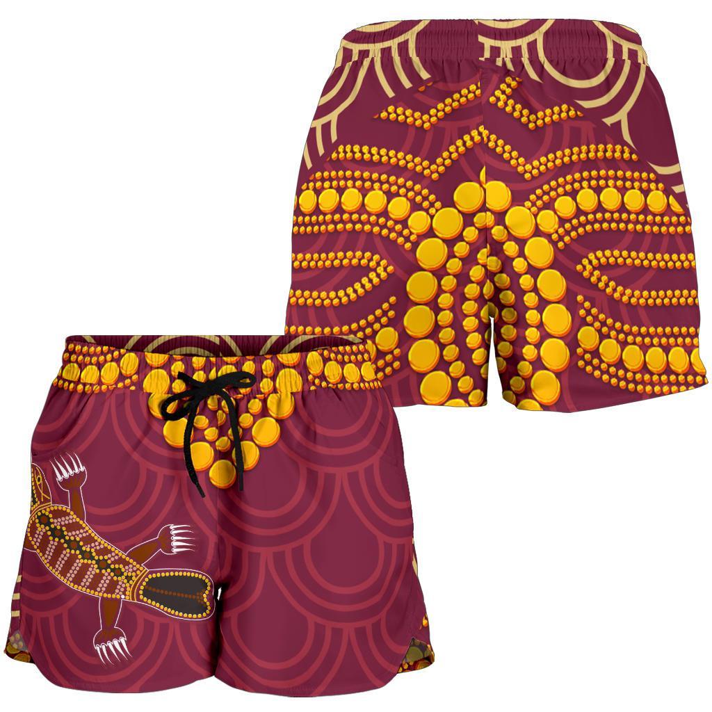 Aboriginal All Over Print Women's Shorts - Aboriginal Platypus - Vibe Hoodie