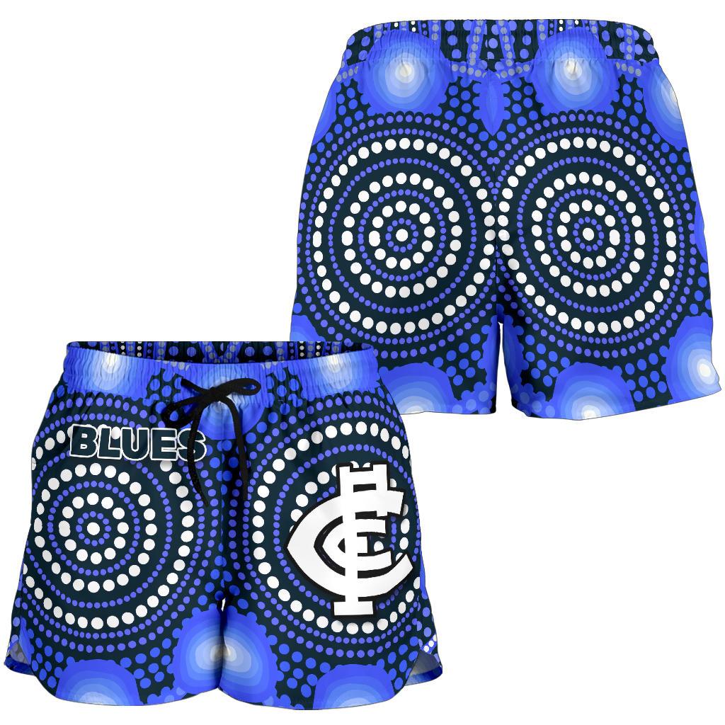 Blues Women Shorts Carlton Bright Indigenous - Vibe Hoodie