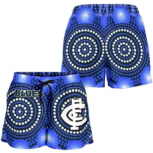 Blues Women Shorts Carlton Bright Indigenous - Vibe Hoodie