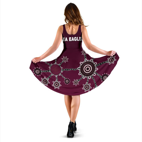 Warringah Women's Dress Sea Eagles Simple Indigenous - Vibe Hoodie