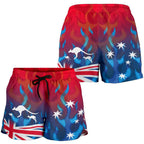 Short - Aus Flag Short Kangaroo Flame - Women - Vibe Hoodie