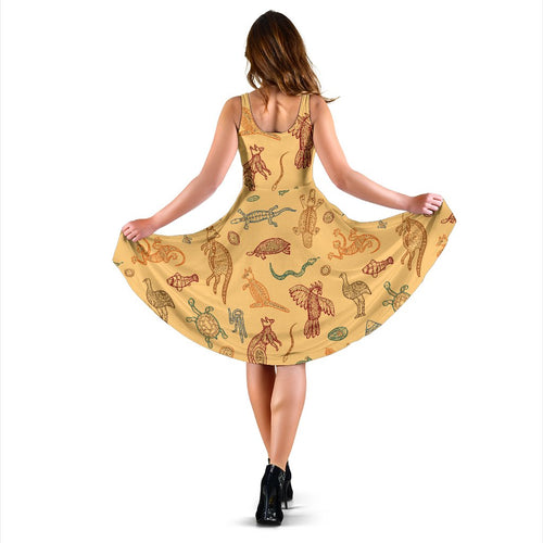 Midi Dress - Australian Animal Dress - Vibe Hoodie