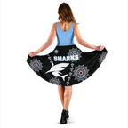 Cronulla Women's Dress Sharks Simple Indigenous - Black - Vibe Hoodie