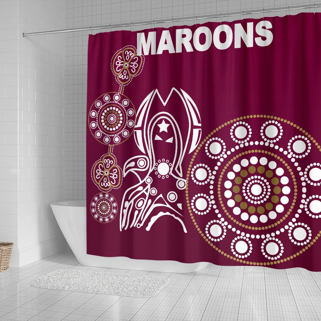 queensland-shower-curtain-maroons-simple-indigenous