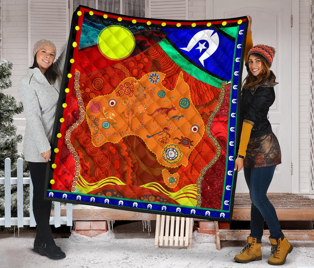 premium-quilt-australia-map-aboriginal-pattern