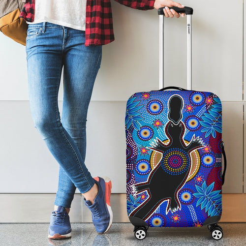 aboriginal-luggage-cover-indigenous-platypus