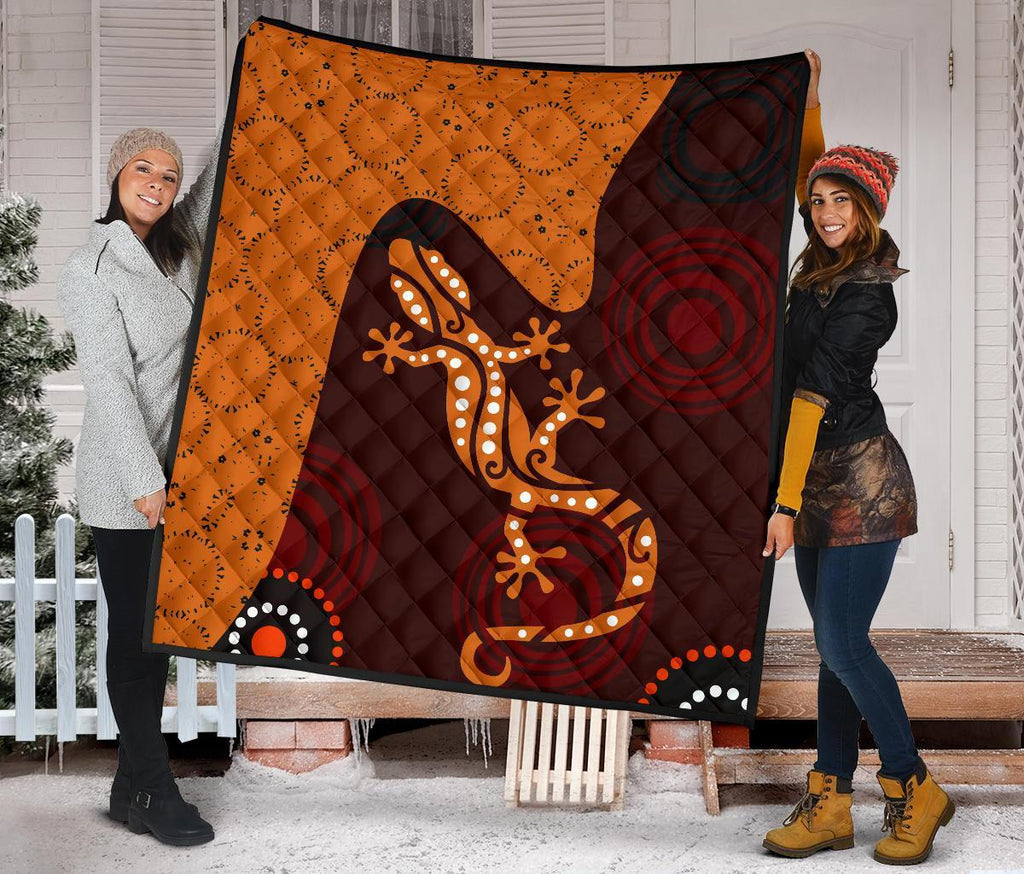 aboriginal-premium-quilt-lizard-in-aboriginal-dreaming