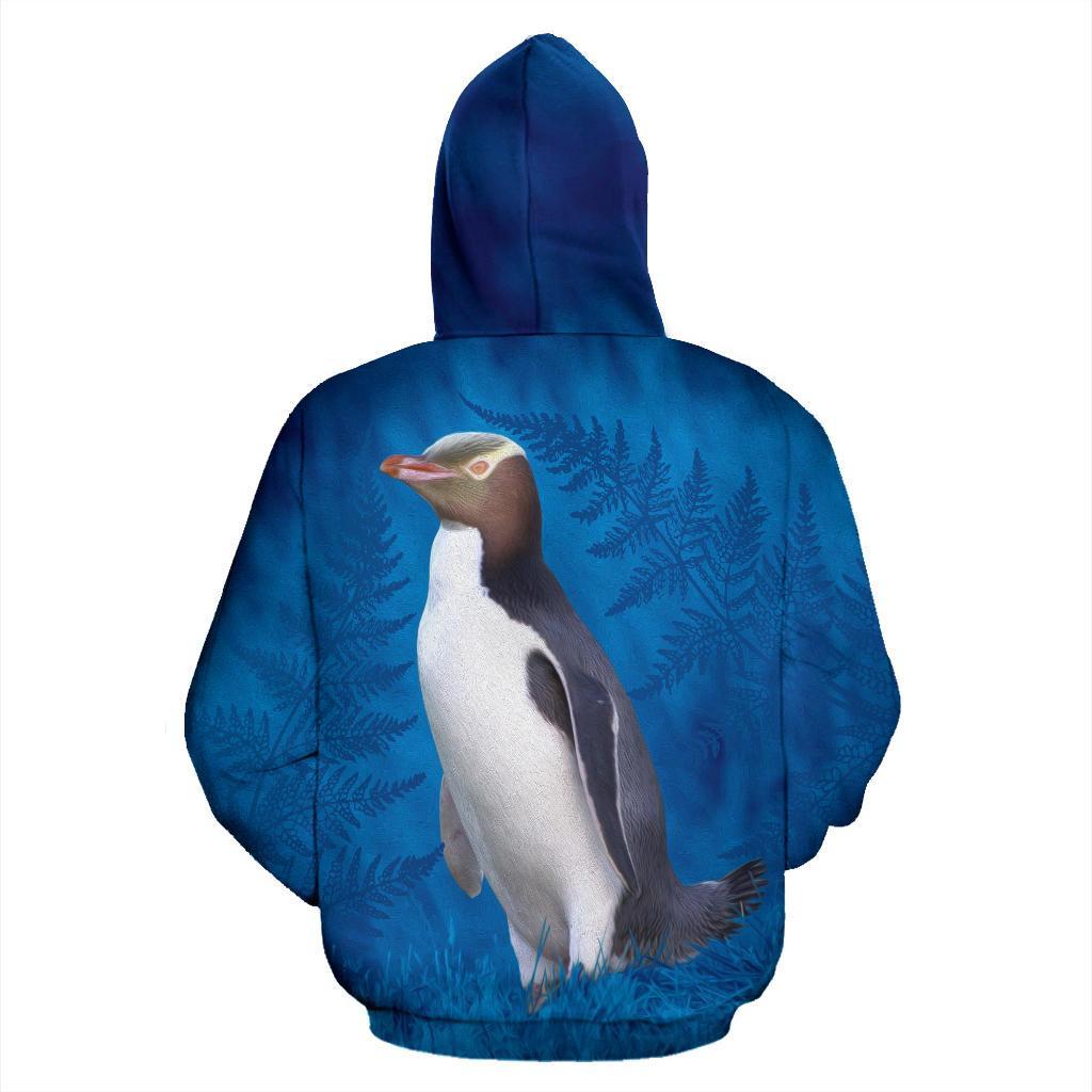 new-zealand-bird-hoodie-hoiho-yellow-eyed-penguin-pullover-hoodie