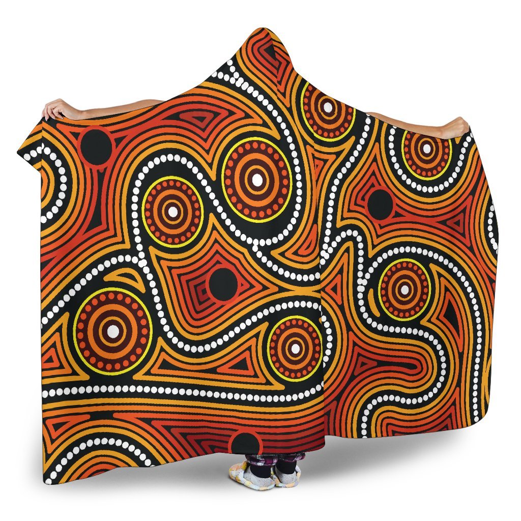 hooded-blanket-indigenous-circle-dot-painting-ver01