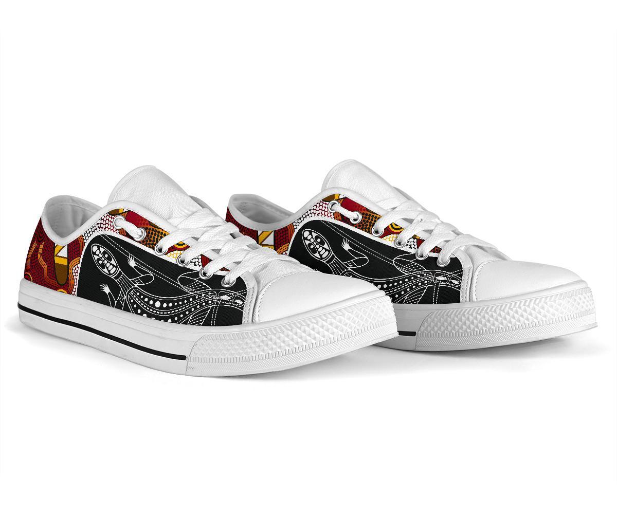 low-top-shoes-aboriginal-dot-painting-lizard-shoes