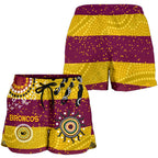 Brisbane Broncos Women Shorts Indigenous Country Style No.1 - Vibe Hoodie