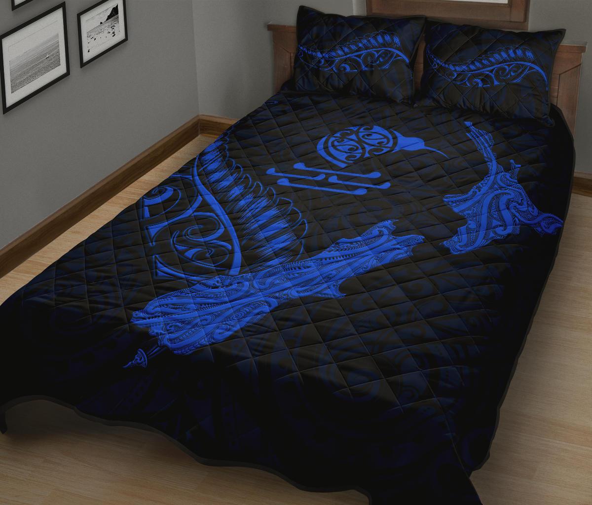 new-zealand-heart-quilt-bed-set-map-kiwi-mix-silver-fern-blue