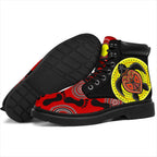 aboriginal-boots-turtle-patterns-footprint-circle-dot-painting-all-season