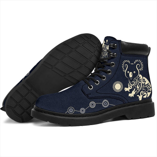 aboriginal-boots-koala-patterns-treasure-australia-coat-of-arms-all-season