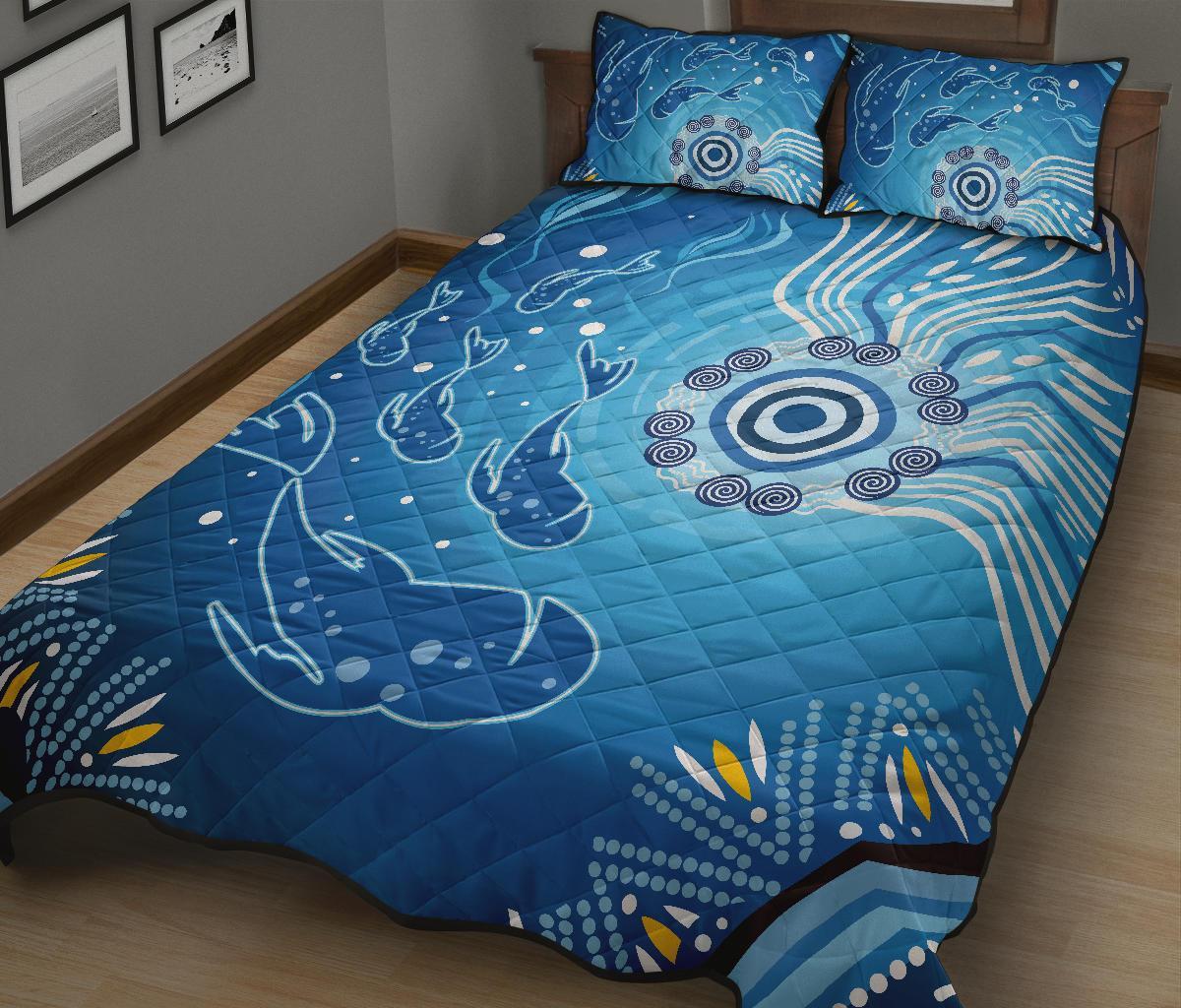 aboriginal-quilt-bed-set-indigenous-ocean-fishing