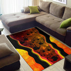 area-rug-aboriginal-rock-painting-hand-art-golden-style