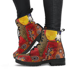 leather-boots-aboriginal-dot-painting-flags-crocodile
