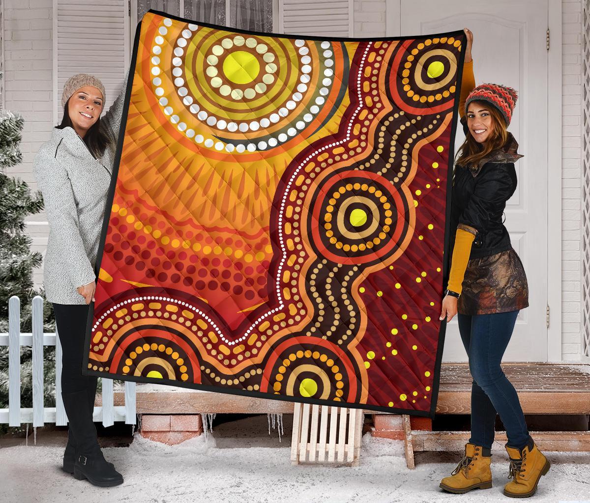 aboriginal-premium-quilt-sunrise-aboriginal-art