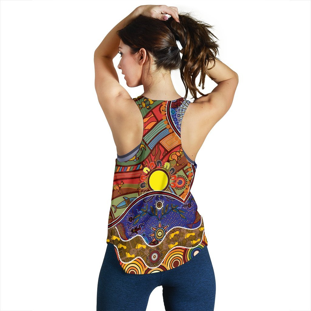 Racerback Tanks- Shaman People and Animals - Vibe Hoodie