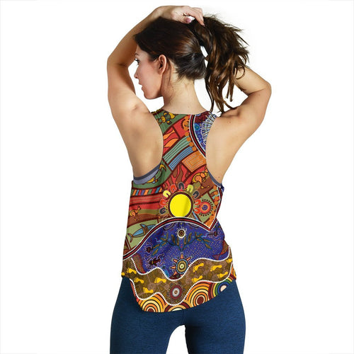 Racerback Tanks- Shaman People and Animals - Vibe Hoodie