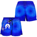 [Custom] Torres Strait IslandersAll Over Print Women's Shorts- Torres Symbol With Indigenous Turtle - Vibe Hoodie