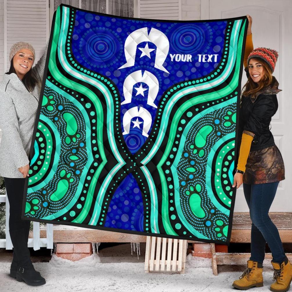 torres-strait-personalised-premium-quilt-torres-strait-symbol-and-aboriginal-patterns