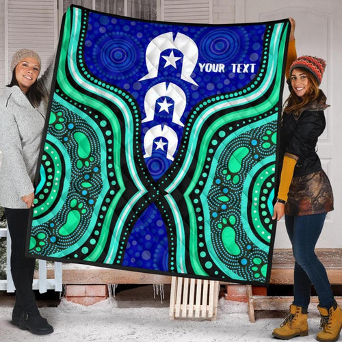 torres-strait-personalised-premium-quilt-torres-strait-symbol-and-aboriginal-patterns