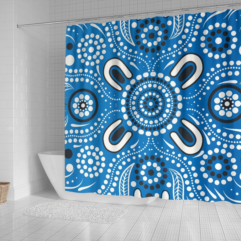 aboriginal-shower-curtain-indigenous-circle-dot-painting-blue-color