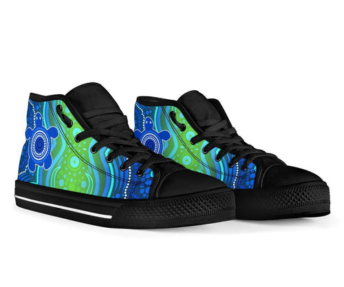 aboriginal-high-top-shoe-a-aboriginal-turtle-family