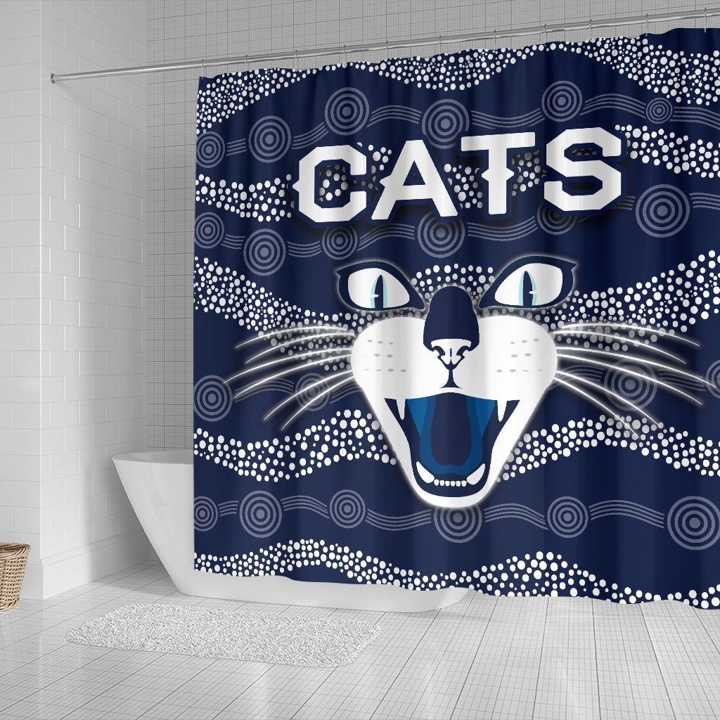 geelong-shower-curtain-cats-indigenous-navy