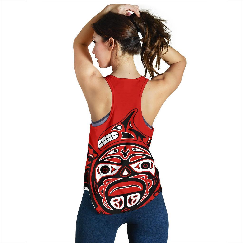 Canada Haida Women Racerback Tank Top - Vibe Hoodie