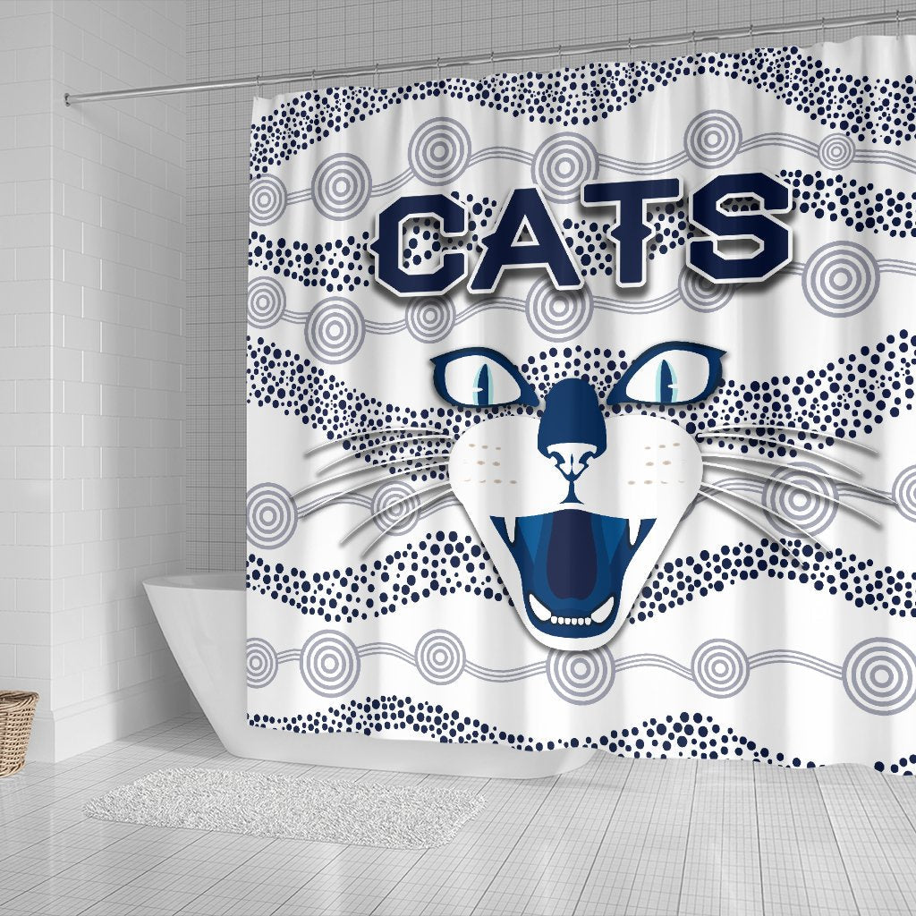 geelong-shower-curtain-cats-indigenous-white