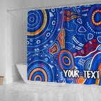 custom-text-aboriginal-shower-curtain-indigenous-footprint-patterns-blue-color