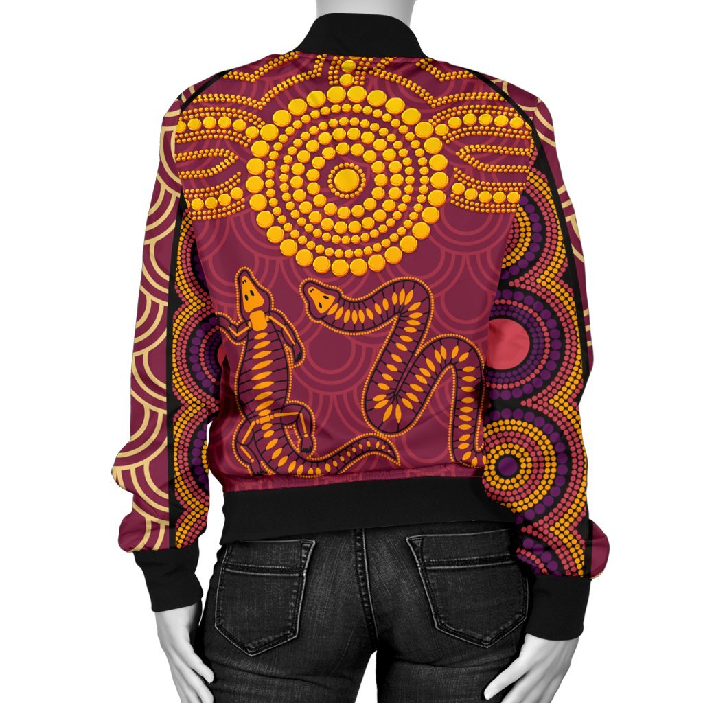 aboriginal-womens-bomber-jacket-aboriginal-snake-and-alligator