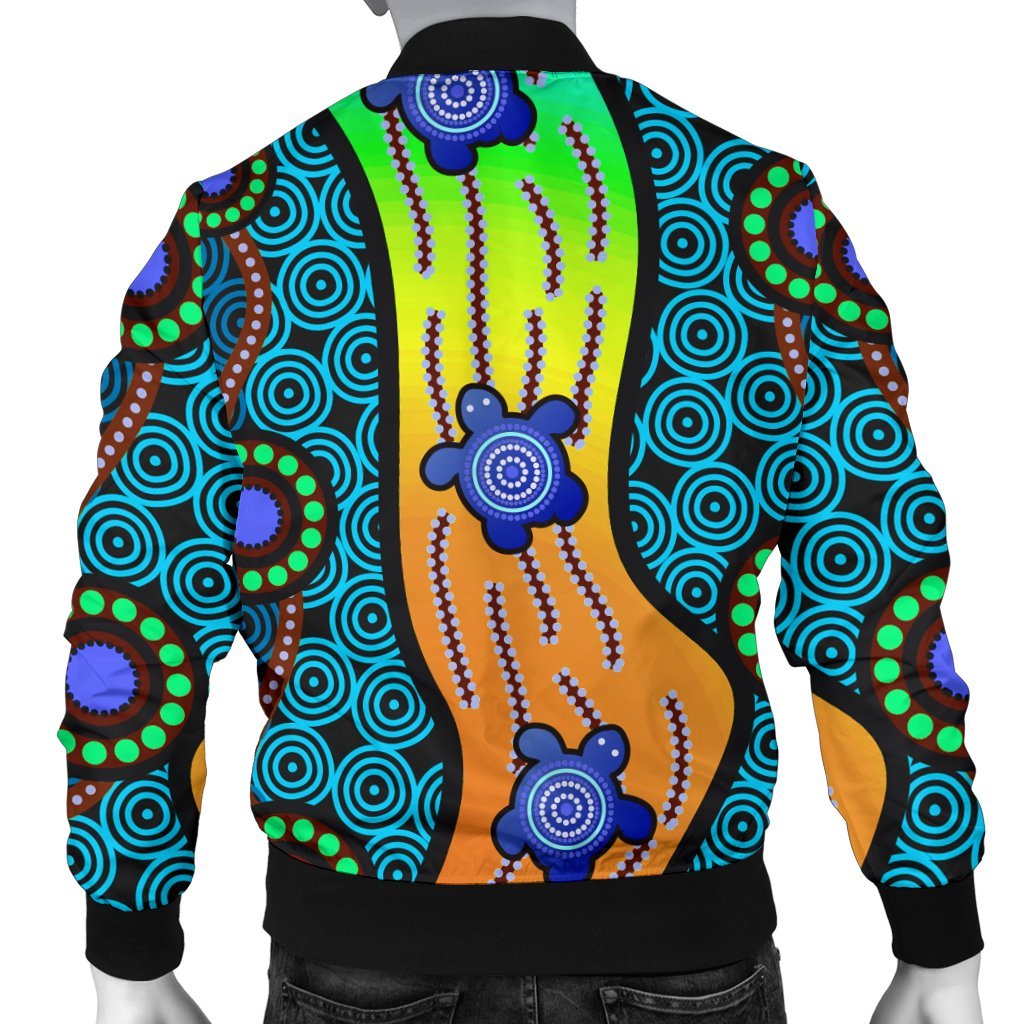 mens-bomber-jacket-aboriginal-turtle
