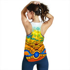 Aboriginal Women's Racerback Tank, Australia Kangaroo Sky - Vibe Hoodie