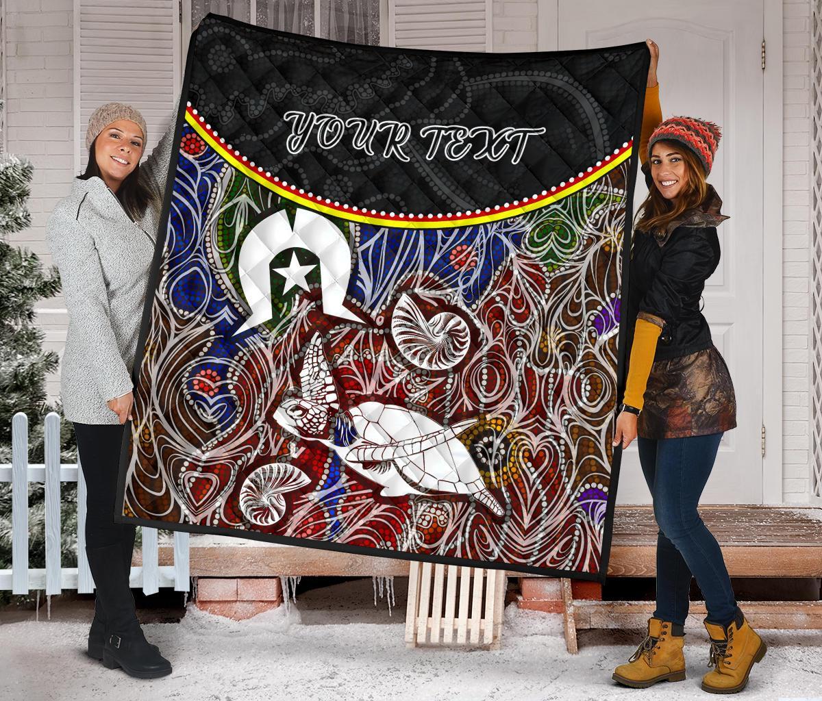 personalised-premium-quilt-aboriginal-dot-in-naidoc-week-style