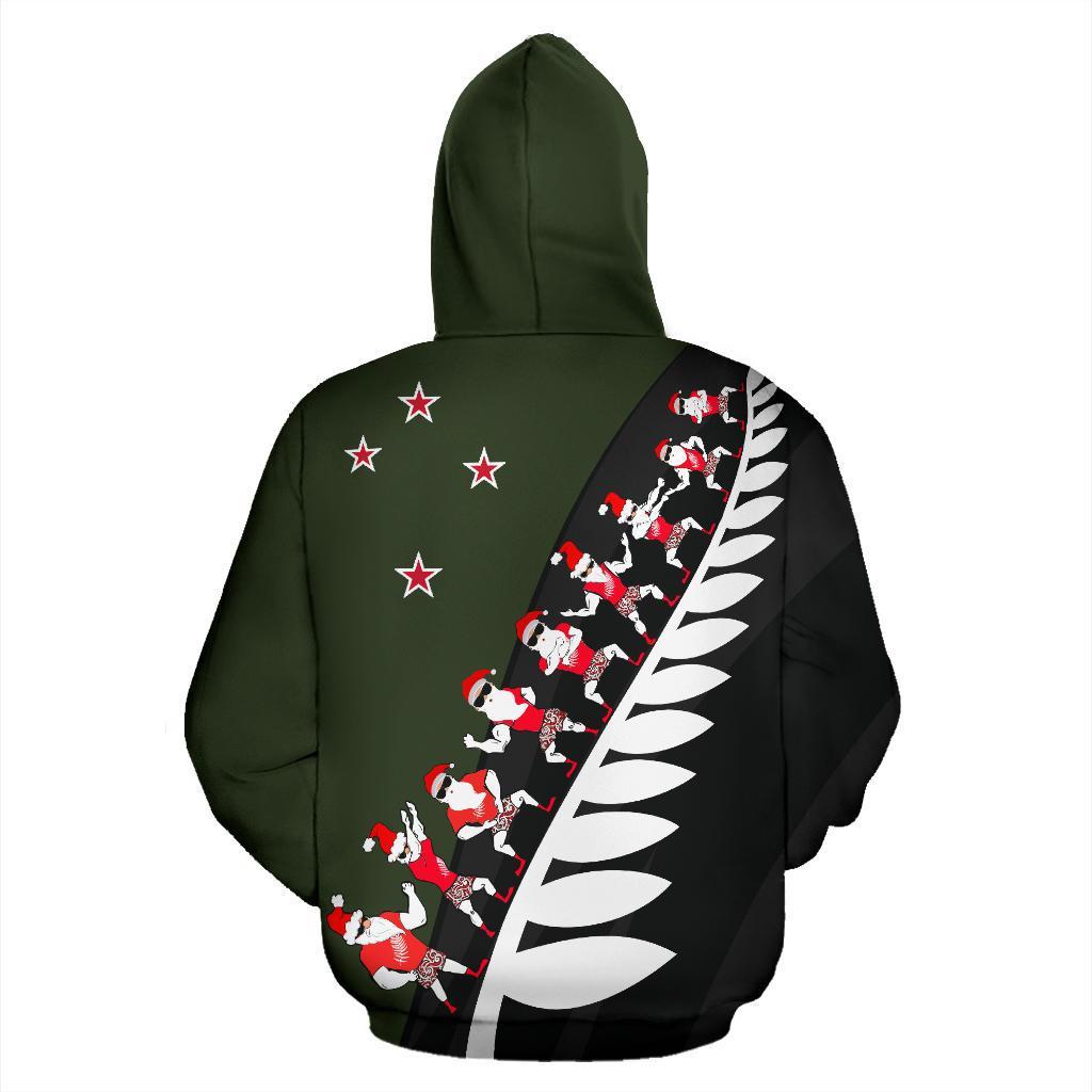 haka-santa-fern-christmas-new-zealand-hoodie-green