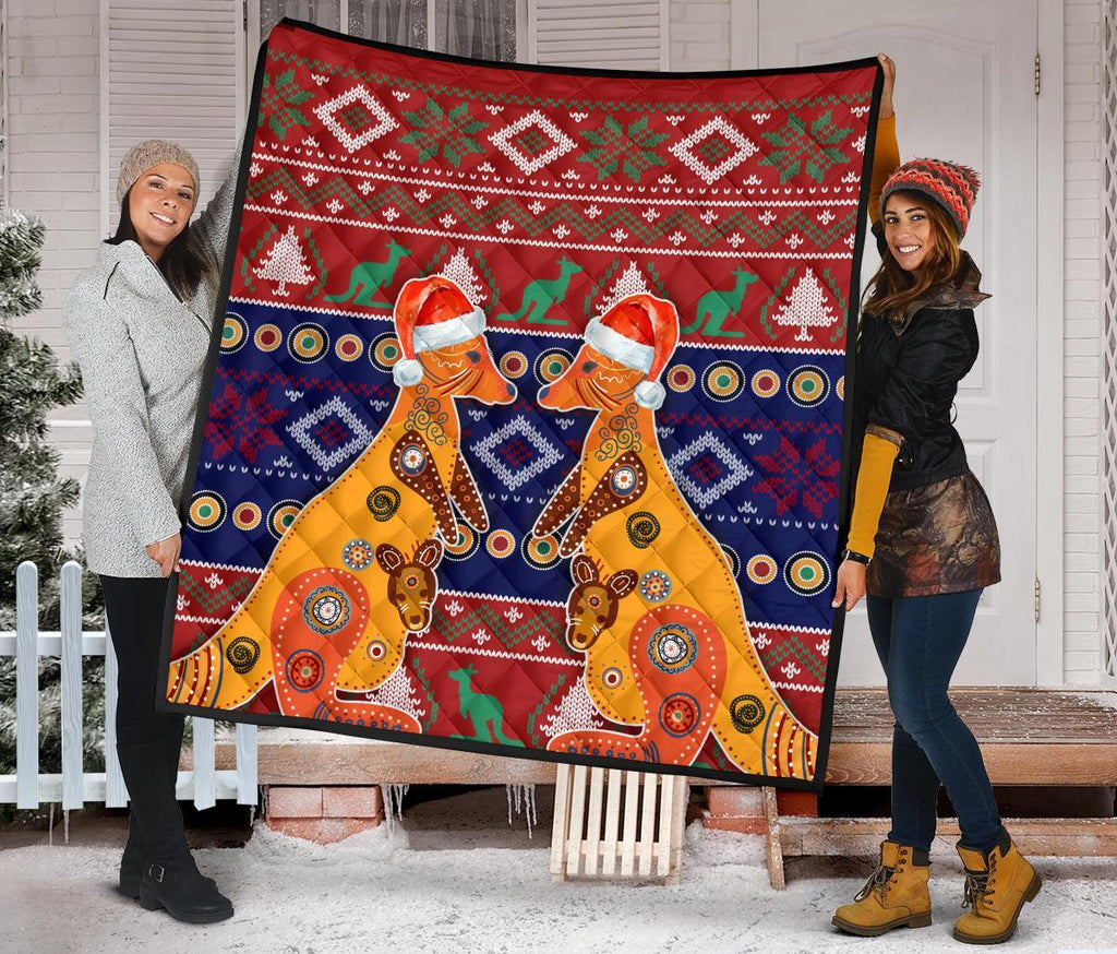 christmas-premium-quilt-mother-kangaroo-in-christmas