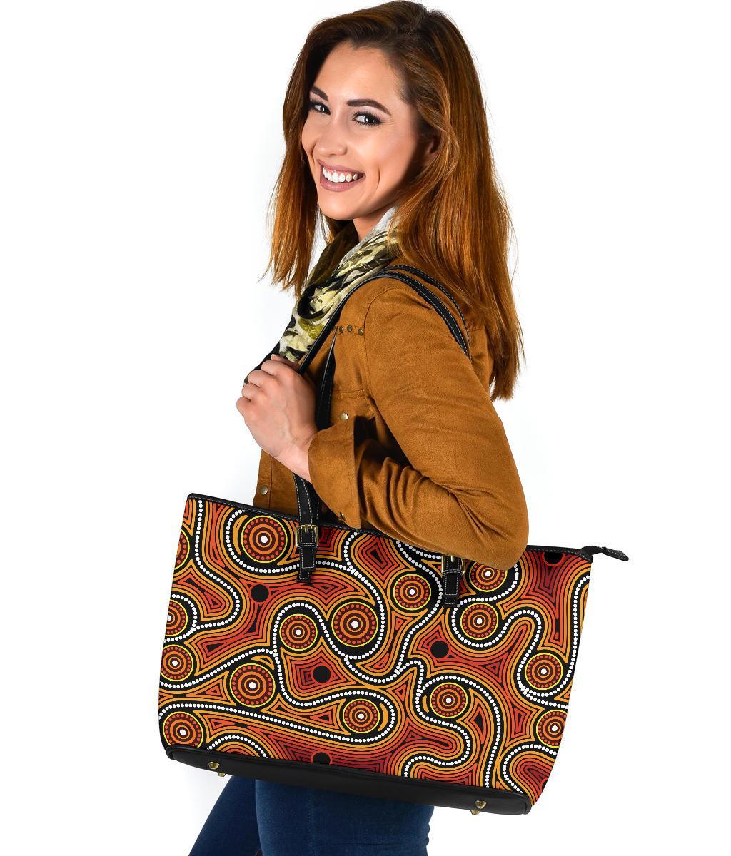 leather-tote-bag-indigenous-circle-dot-painting-ver01