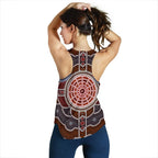 Racerback Tank - Aboriginal Dot Painting Tank Top Ver03 - Women - Vibe Hoodie