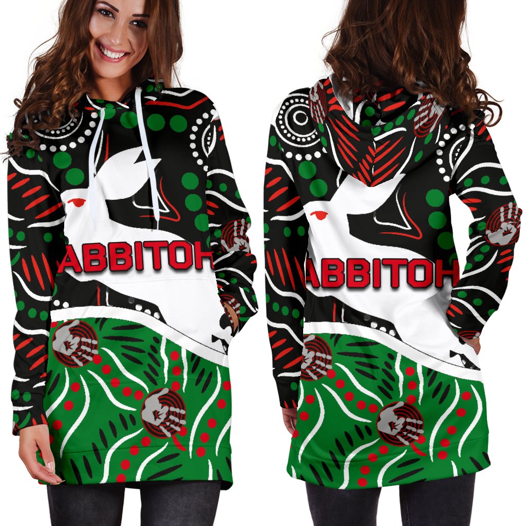 rabbitohs-women-hoodie-dress-aboriginal