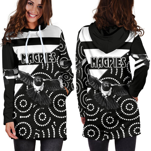 western-suburbs-magpies-womens-hoodie-dress-simple-indigenous