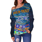 (Custom text) Shoulder Sweaters - Kangaroo Dreaming - Vibe Hoodie