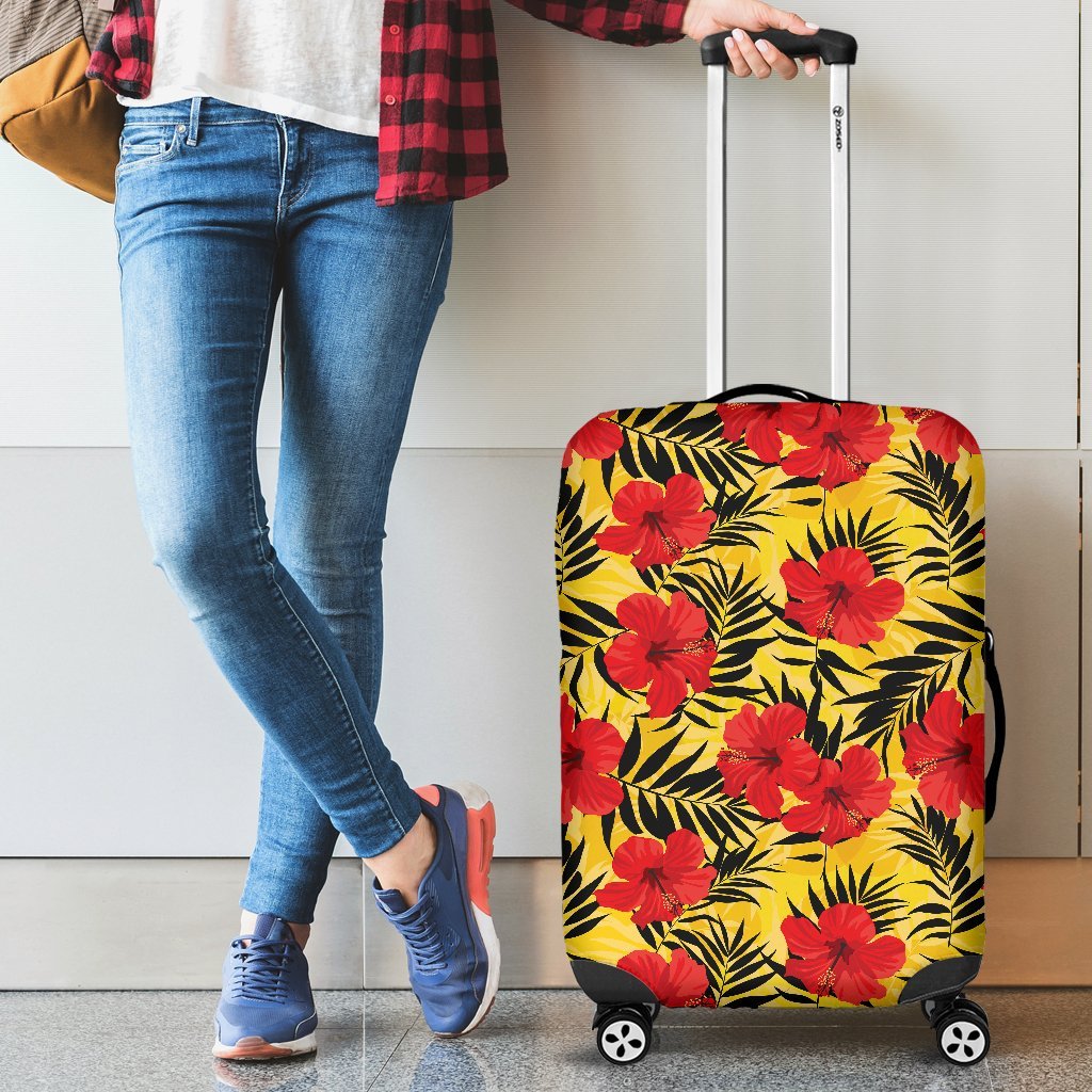red-hibiscus-pattern-luggage-cover