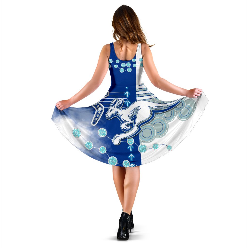Melbourne Kangaroos Women Dress Indigenous North - Roos - Vibe Hoodie