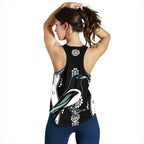 Collingwood Women Racerback Tank Pies Indigenous - Black - Vibe Hoodie