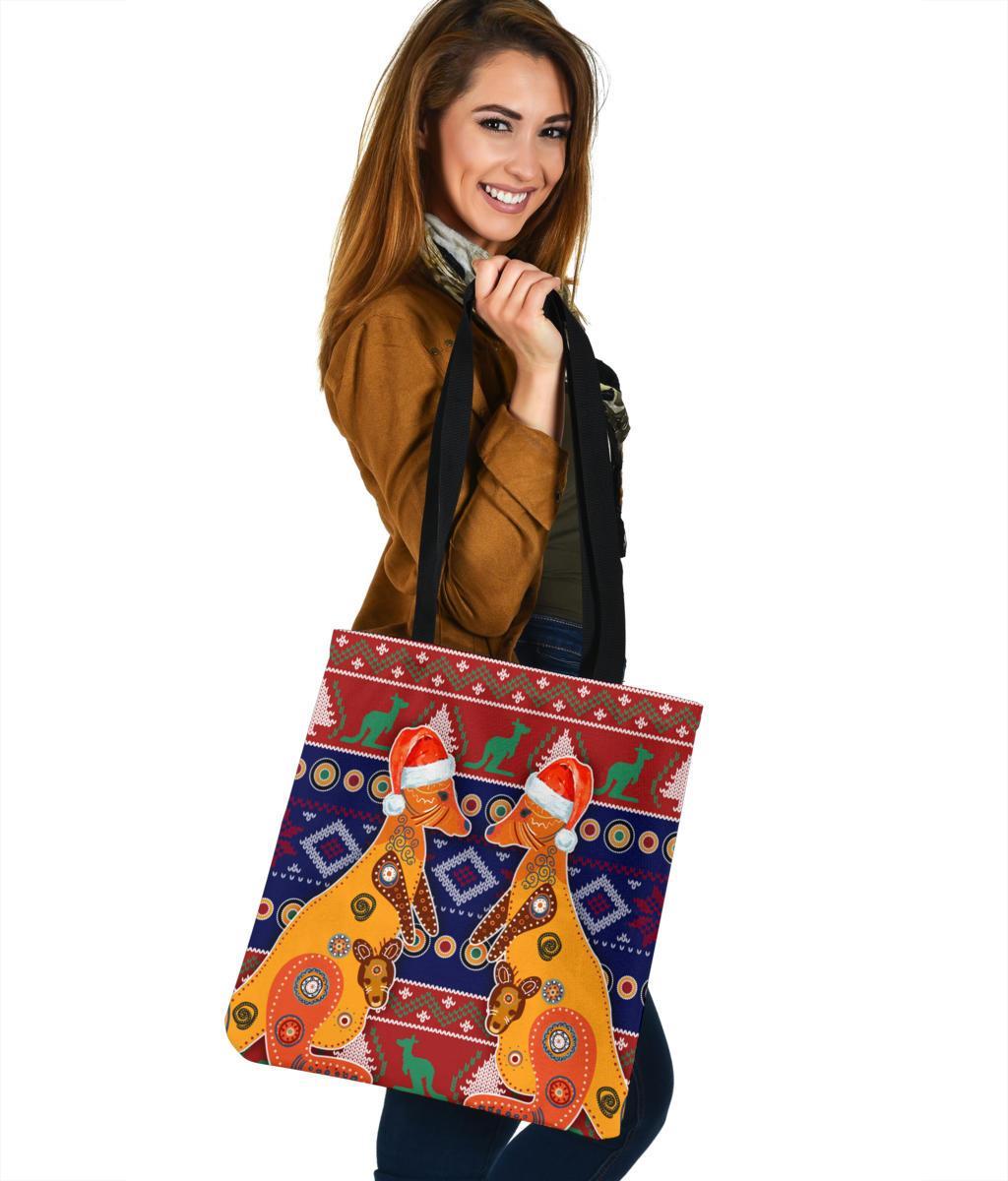 christmas-tote-bags-mother-kangaroo-in-christmas