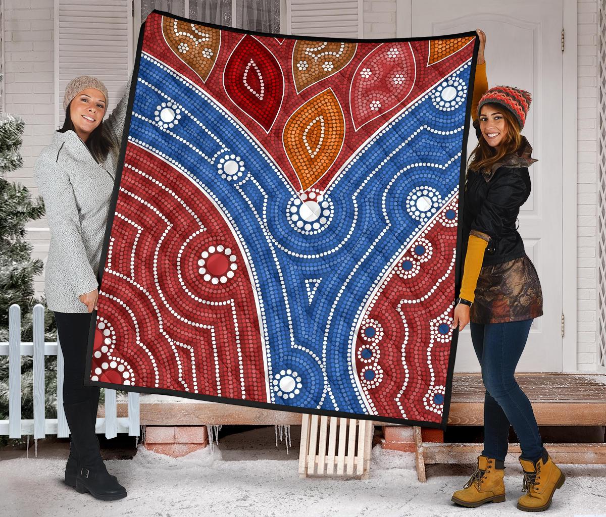 aboriginal-premium-quilt-australia-aboriginal-river